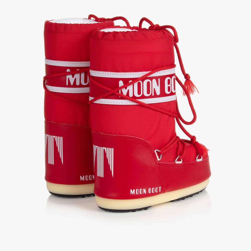Moon Boot-Teen Red & White Icon Snow Boots | Childrensalon