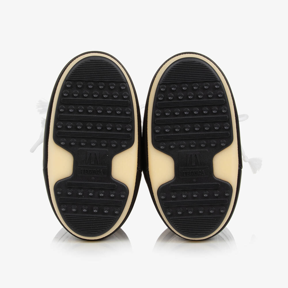 Moon Boot-White & Black Icon Snow Boots | Childrensalon