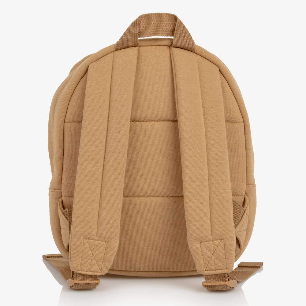 Moschino-Beige Moschino Teddy Bear Mini Backpack (26cm) | Childrensalon
