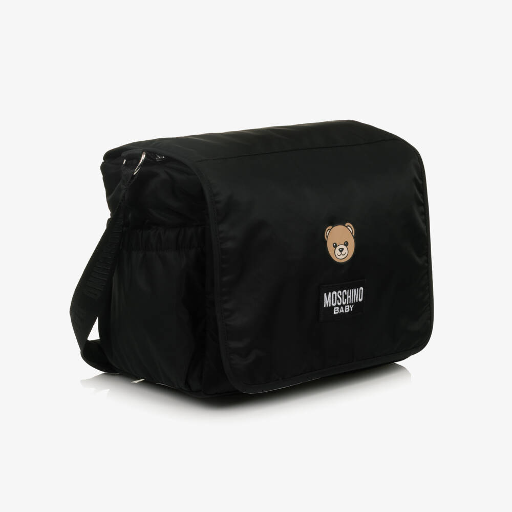 Moschino-Black Moschino Teddy Bear Changing Bag (36cm) | Childrensalon