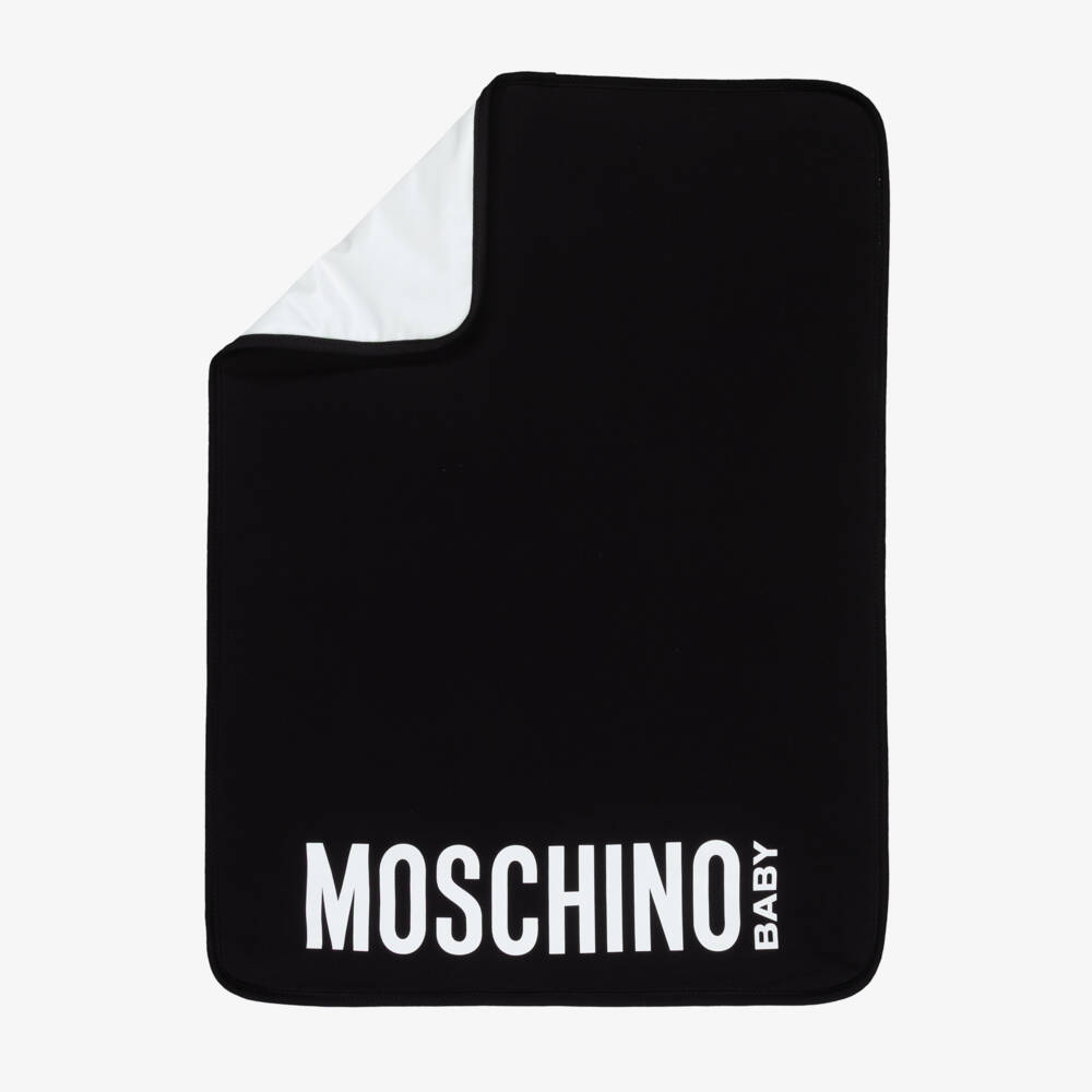 Moschino-Black Teddy Bear Logo Changing Bag (48cm) | Childrensalon