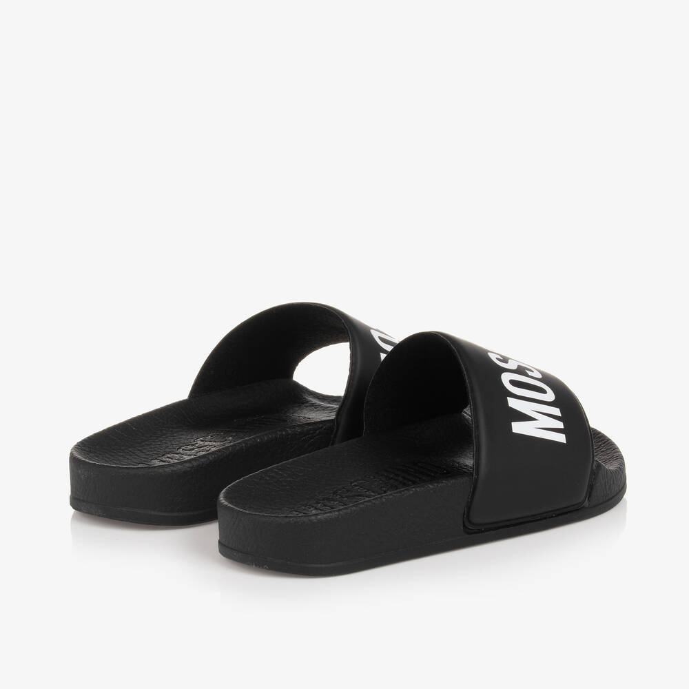 Moschino Kid-Teen-Black & White Sliders | Childrensalon