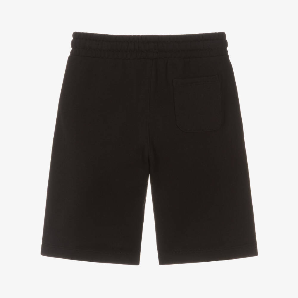 Moschino-Boys Black Cotton Jersey Teddy Bear Shorts | Childrensalon