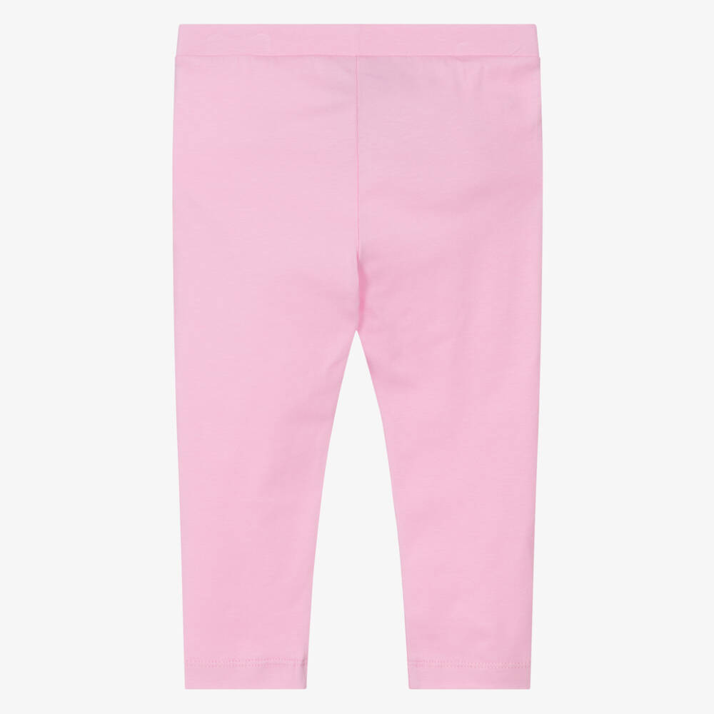 Moschino-ليقنز قطن لون زهري للبنات | Childrensalon