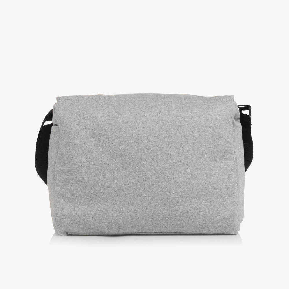 Moschino-Grey Cotton Teddy Bear Changing Bag (40cm) | Childrensalon