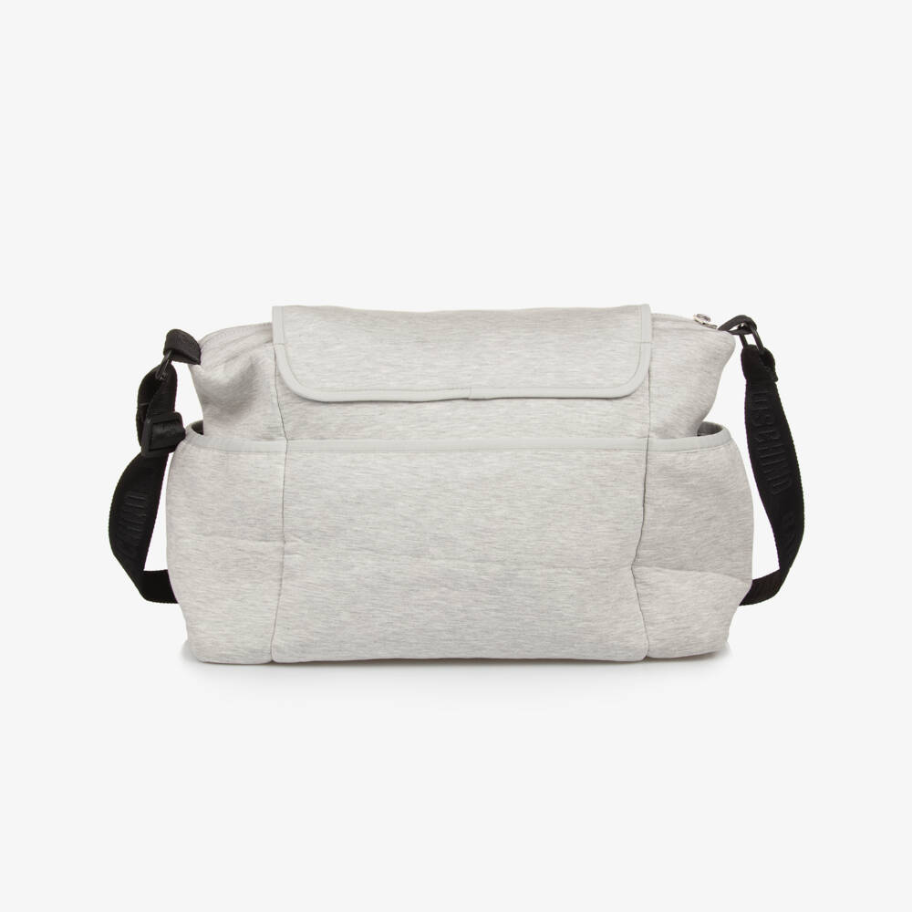 Moschino-Grey Teddy Bear Logo Changing Bag (40cm) | Childrensalon