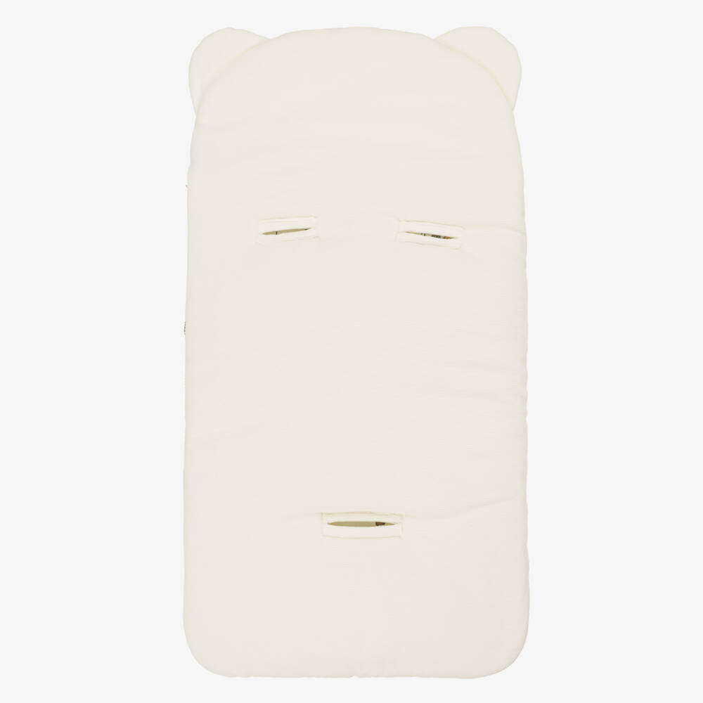 Moschino-Ivory Corduroy Nest with Forest Themed Print (80cm) | Childrensalon