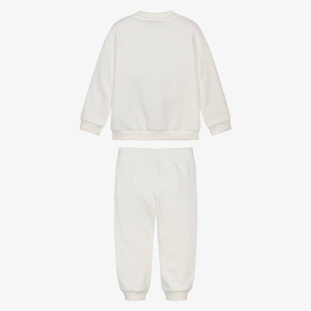 Moschino-Ivory Cotton Tracksuit with Teddy Bears & Paper Planes | Childrensalon