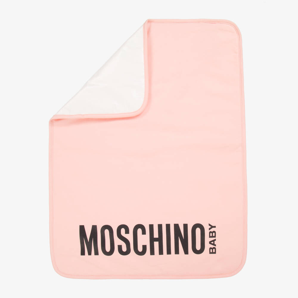 Moschino-Pink Teddy Bear Changing Bag (40cm) | Childrensalon
