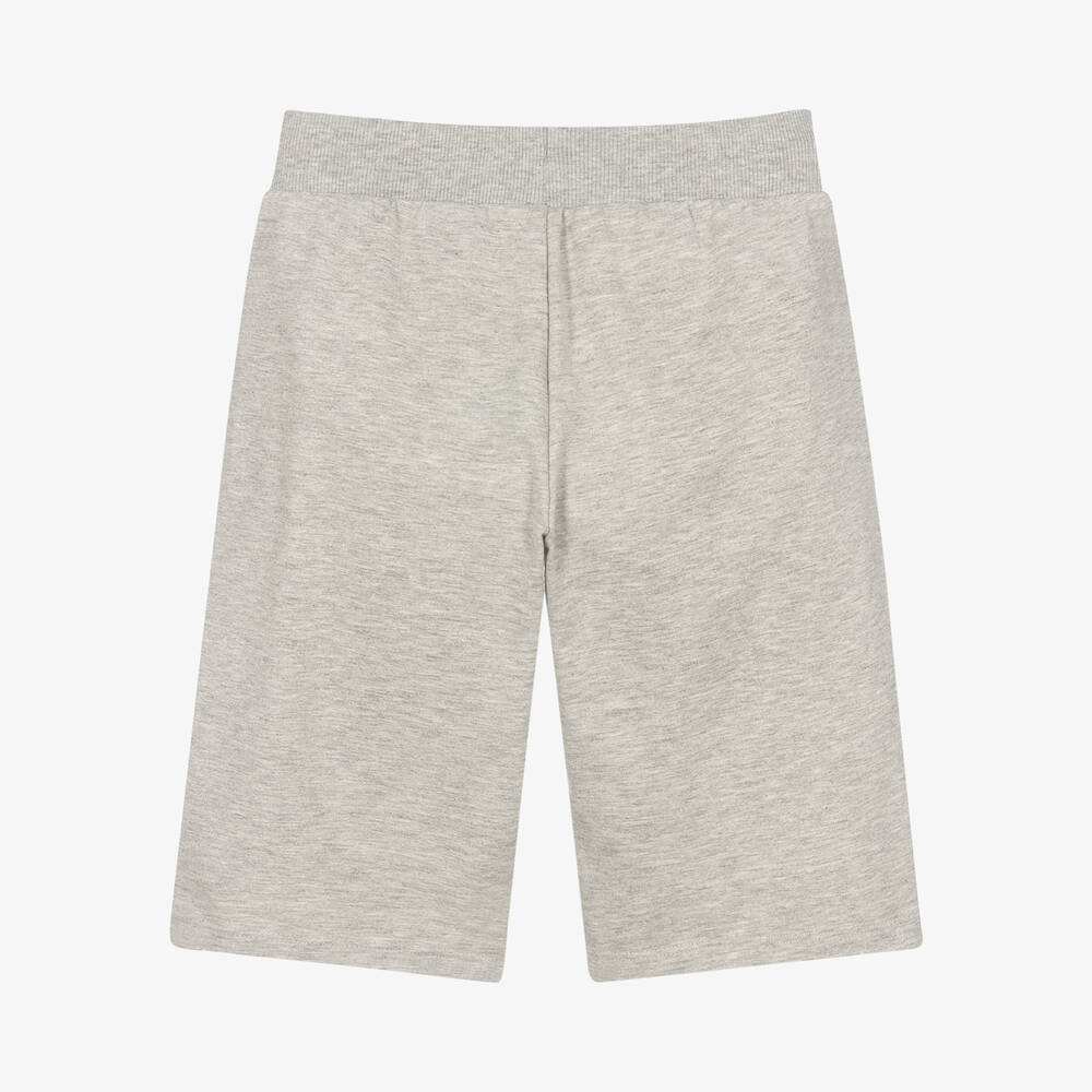 Moschino Кид-Тин-Teen Boys Grey Cotton Jersey Shorts | Childrensalon