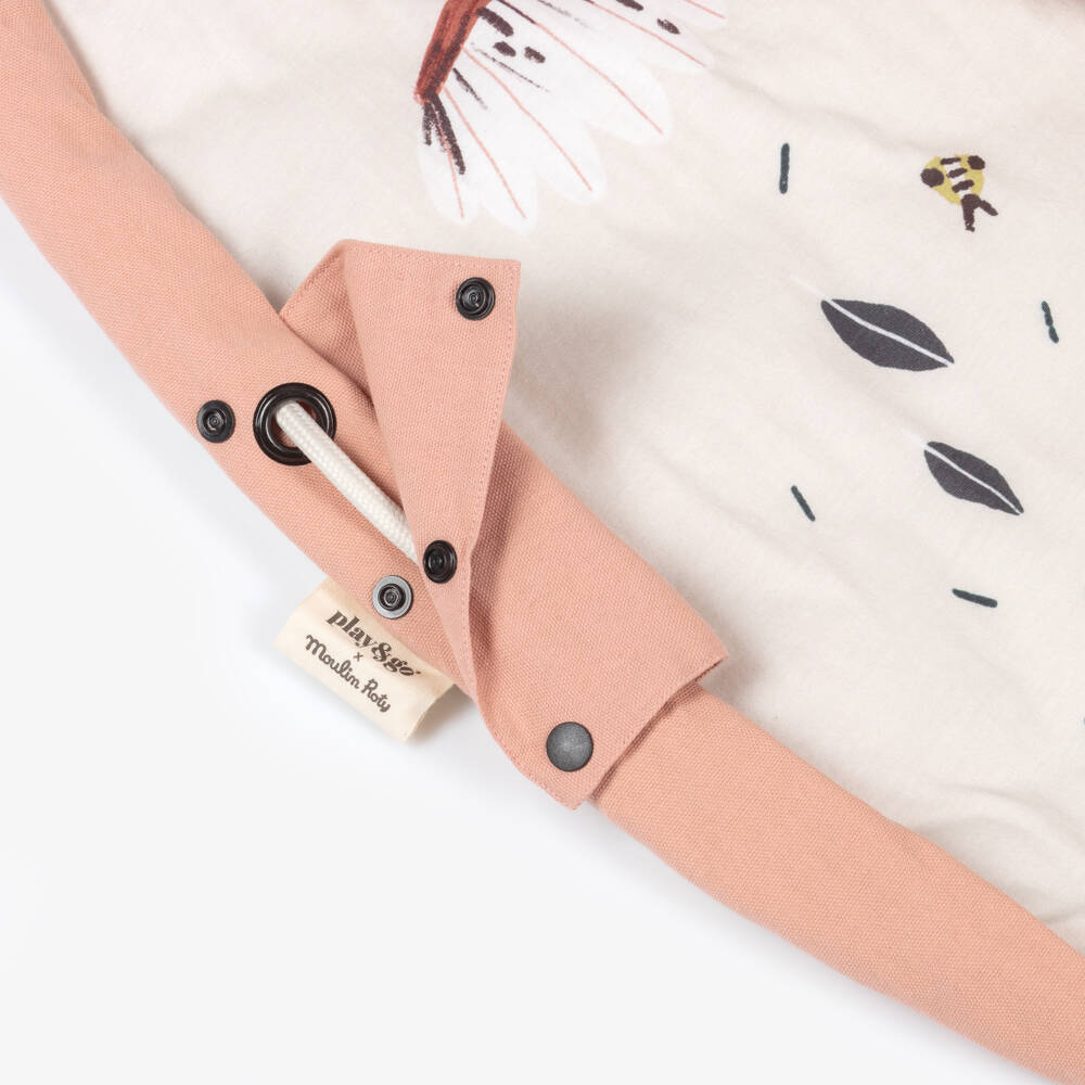 Moulin Roty-مفرش قطن لون بيج للمولودات (120 سم) | Childrensalon