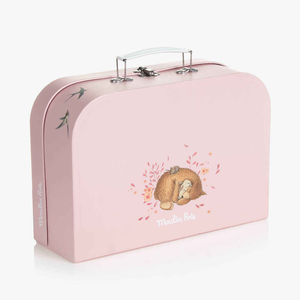 Moulin Roty-Pale Pink Metal Tea Set (29cm) | Childrensalon