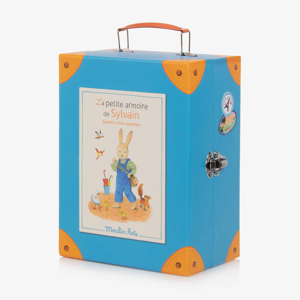 Moulin Roty-Sylvain's Wardrobe In A Suitcase Toy (18.5cm) | Childrensalon