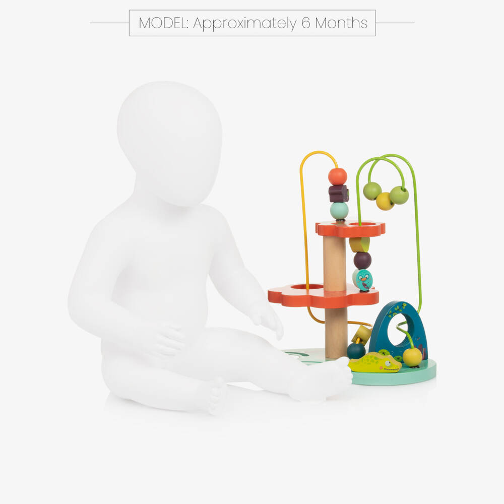 Moulin Roty-Wooden Jungle Bead Activity Toy (23cm) | Childrensalon