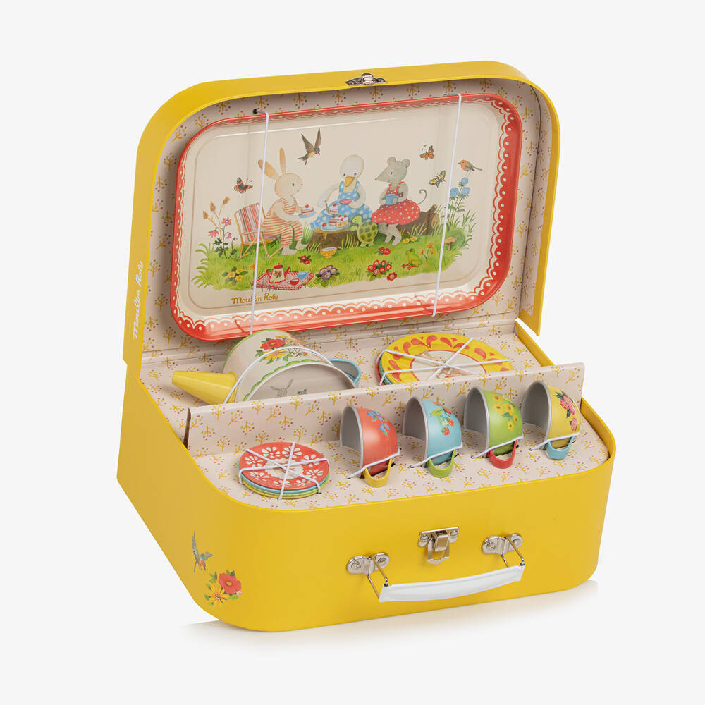 Moulin Roty-طقم شاي لون أصفر للأطفال ( 29سم) | Childrensalon