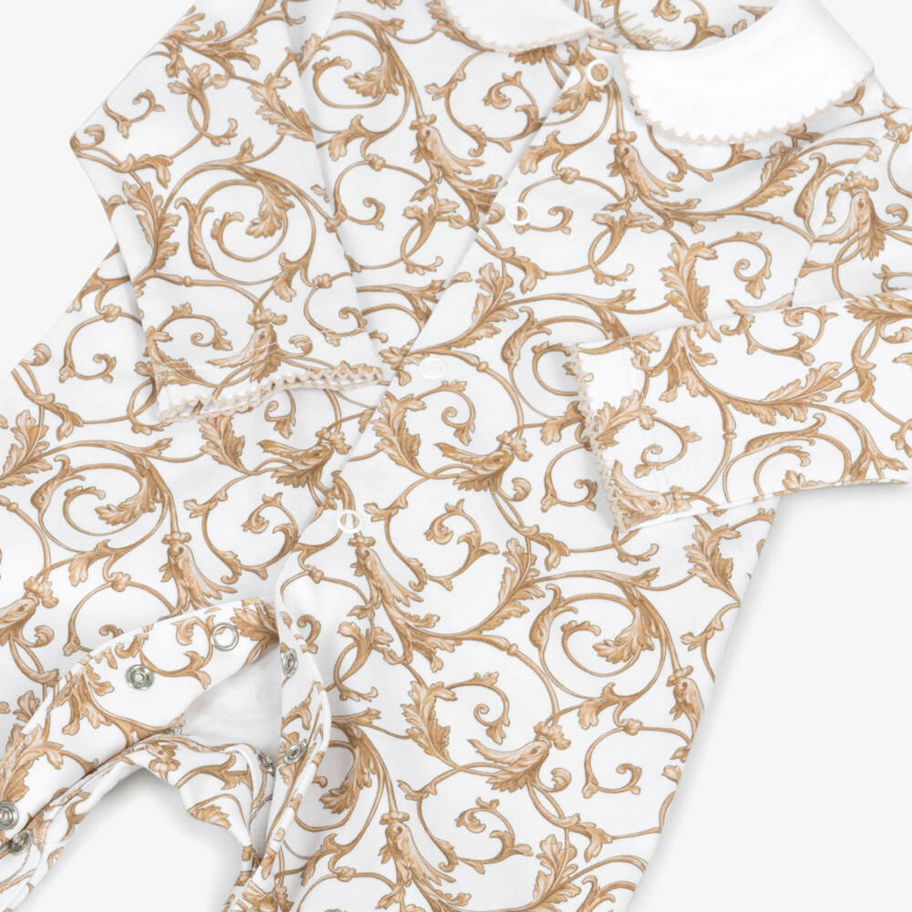 My Little Pie-Allure White Supima Cotton Babysuit | Childrensalon