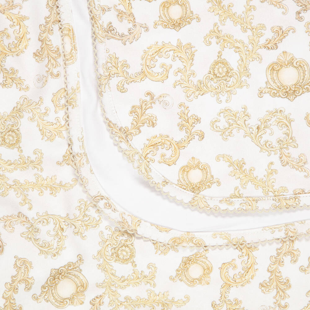 My Little Pie-Beige Royal Blush Print Supima Cotton Blanket (80cm) | Childrensalon