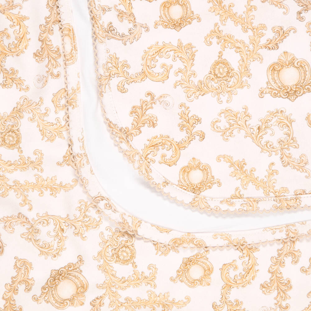 My Little Pie-Beige Royal Blush Print Supima Cotton Blanket (80cm) | Childrensalon