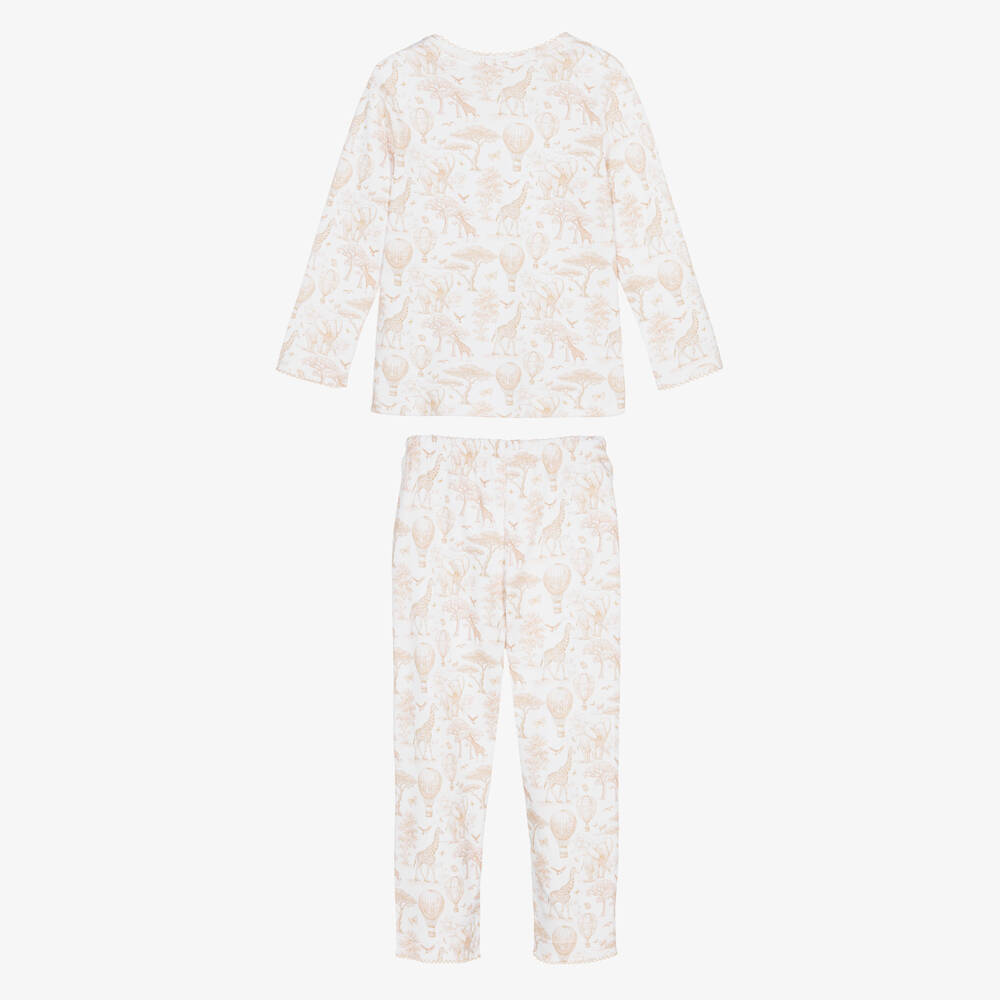 My Little Pie-بيجاما بطبعة حيوانات أفريقية لون بيج | Childrensalon