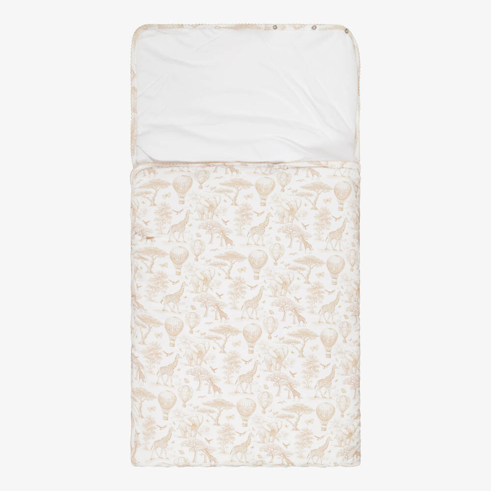 My Little Pie-Beige Toile de Juoy Africa Supima Cotton Nest (85cm) | Childrensalon