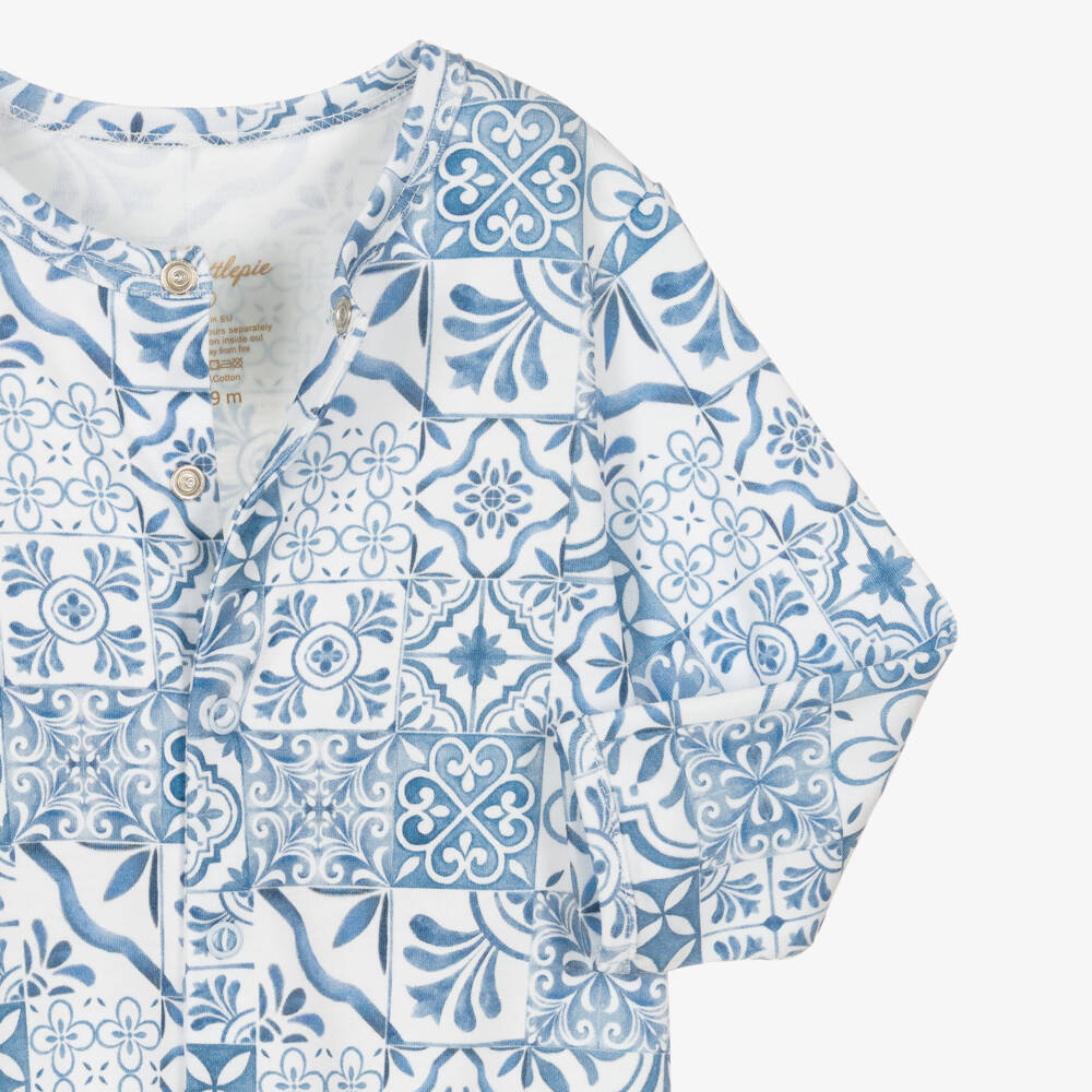 My Little Pie-طقم أفارول بيبي غرو قطن سوبيما لون أزرق | Childrensalon