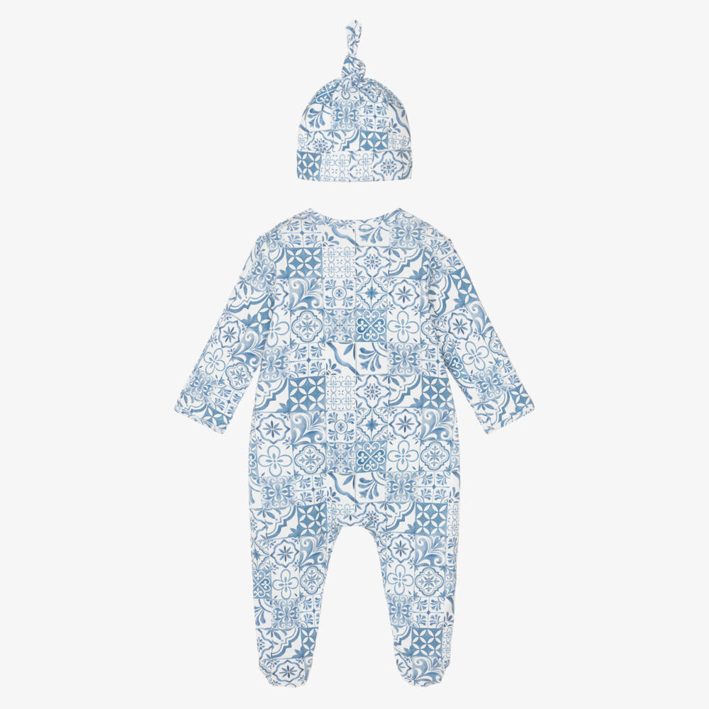 My Little Pie-طقم أفارول بيبي غرو قطن سوبيما لون أزرق | Childrensalon