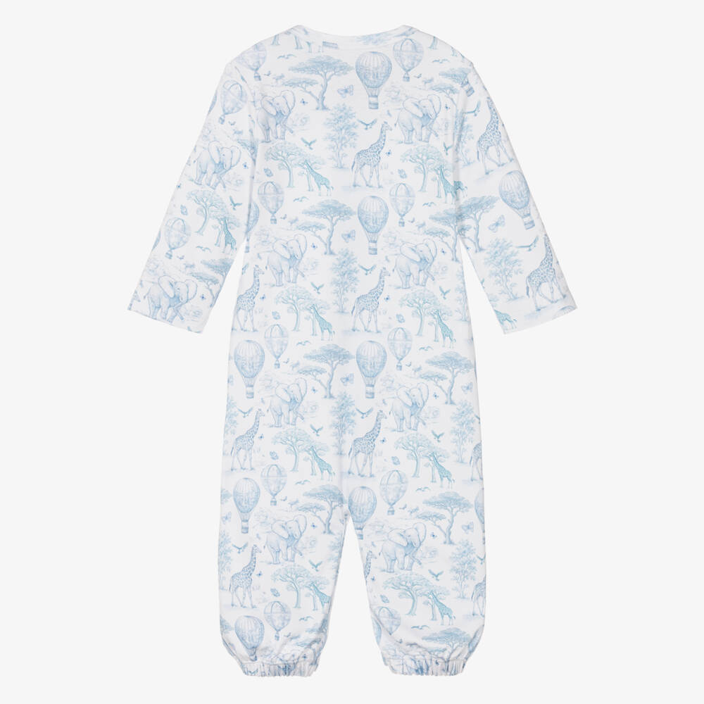 My Little Pie-Blue Supima African Animals Toile de Juoy Converter Gown | Childrensalon