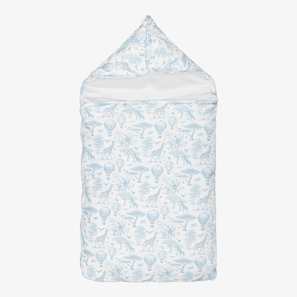 My Little Pie-Blue Toile Africa Supima Cotton Nest (82cm) | Childrensalon
