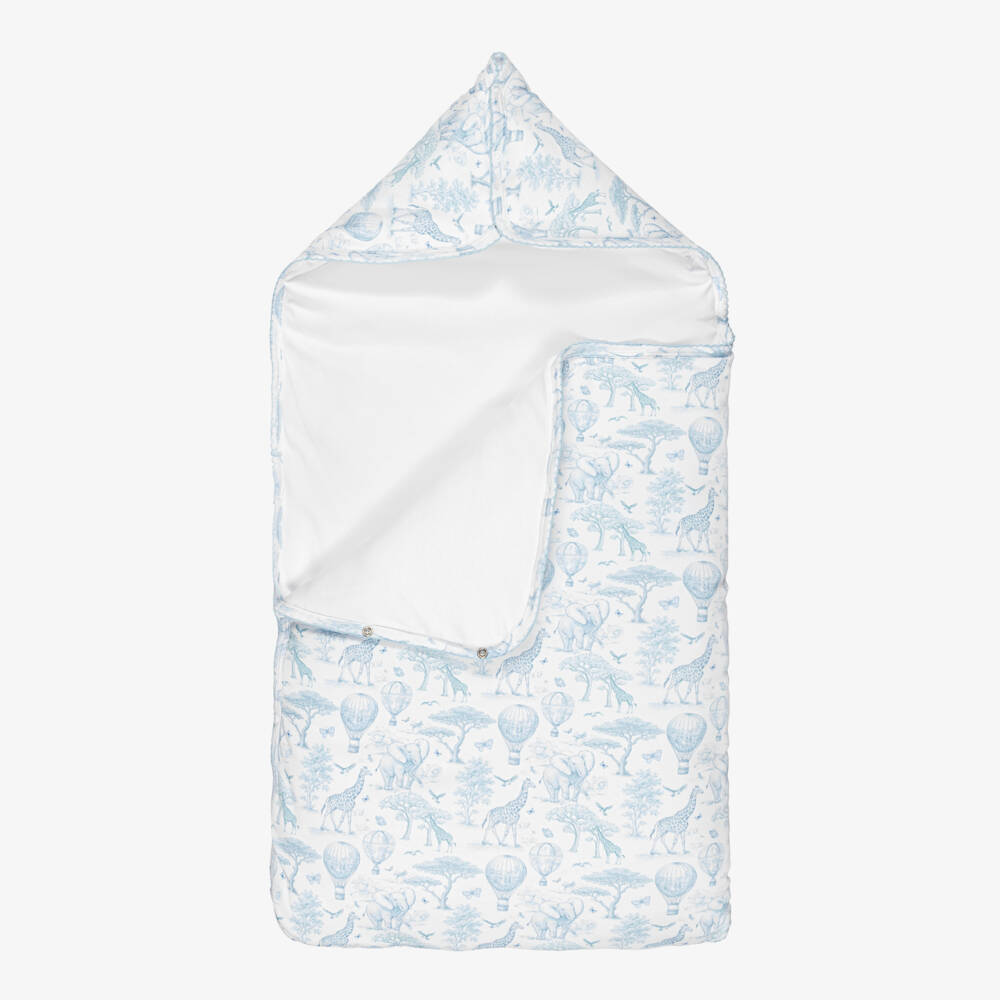 My Little Pie-Blue Toile Africa Supima Cotton Nest (82cm) | Childrensalon