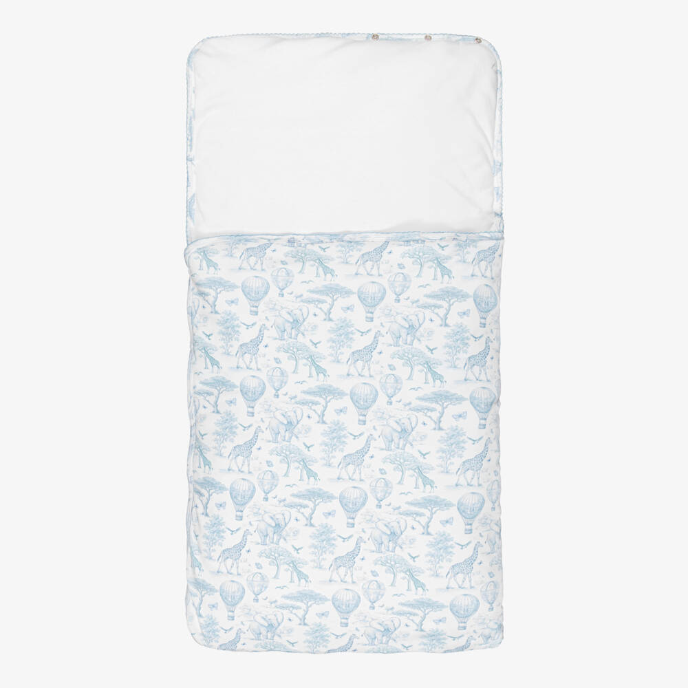 My Little Pie-Blue Toile Africa Supima Cotton Nest (82cm) | Childrensalon