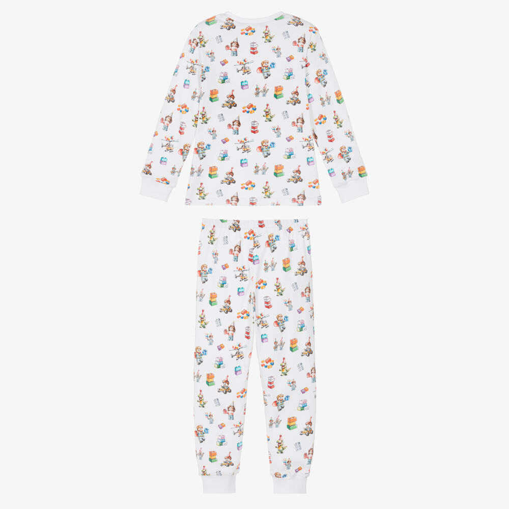 My Little Pie-Colourful Block Party Print Supima Cotton Pyjamas | Childrensalon