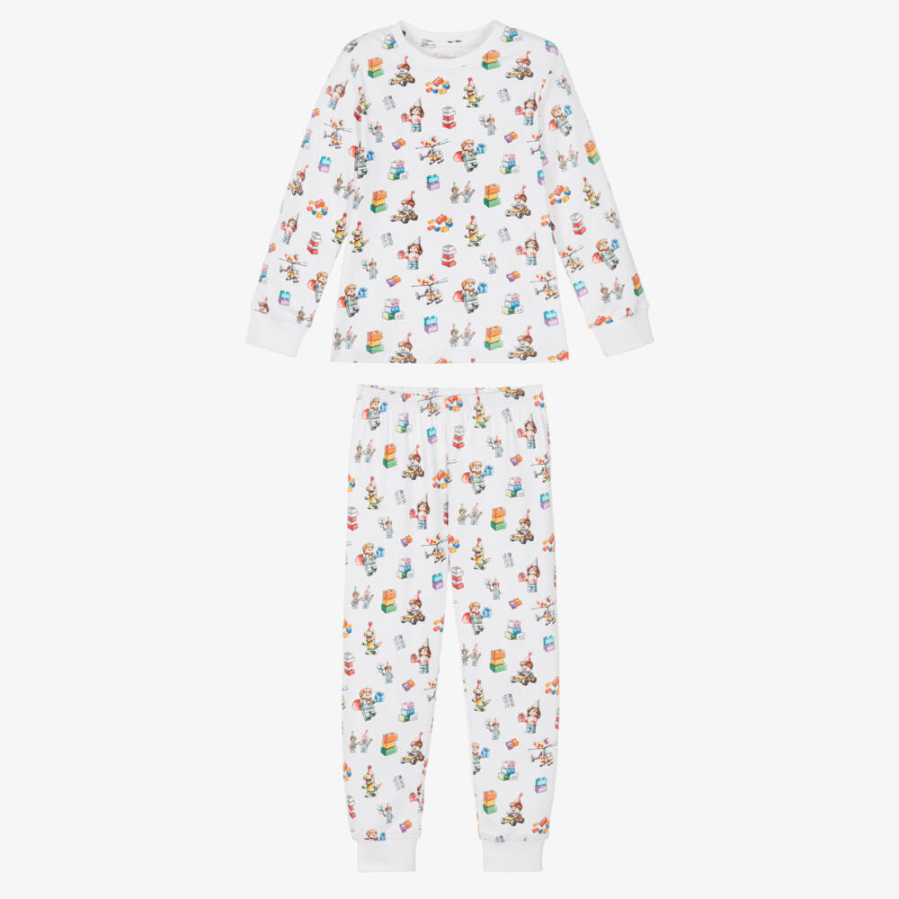 My Little Pie-Colourful Block Party Print Supima Cotton Pyjamas | Childrensalon