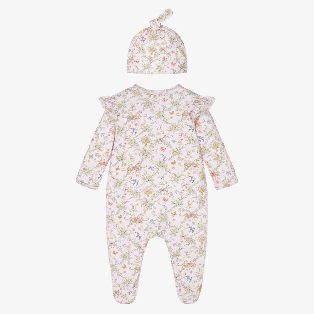 My Little Pie-Girls Pale Pink Cotton Petal Babysuit Set | Childrensalon