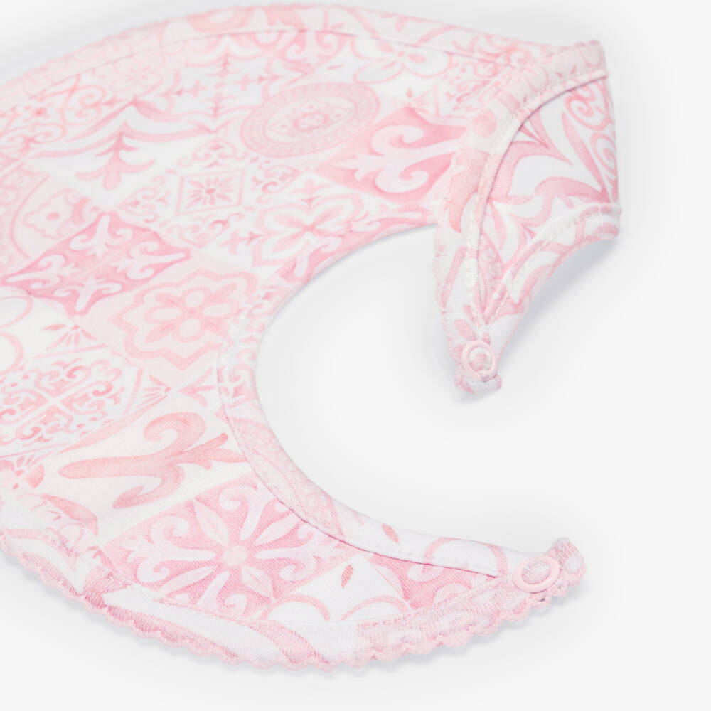 My Little Pie-مريلة بطبعة ألمالفي قطن لون زهري للبنات الرضع | Childrensalon