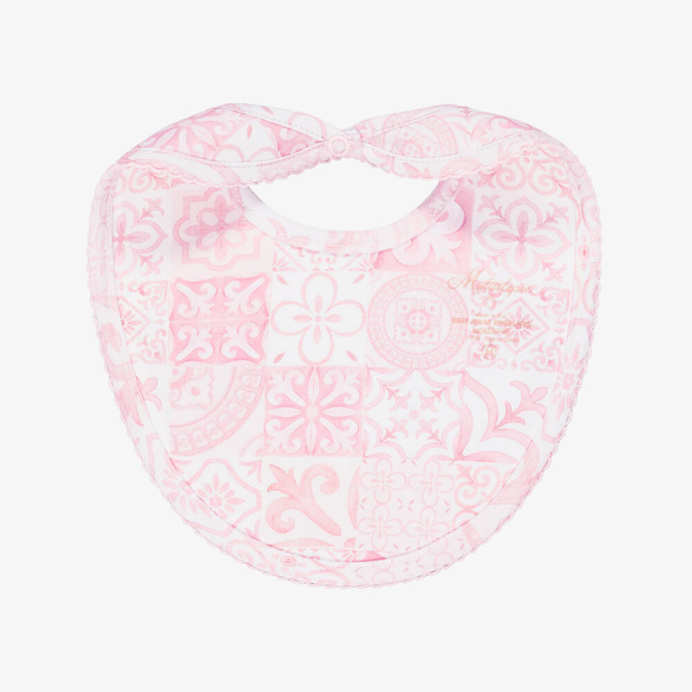 My Little Pie-مريلة بطبعة ألمالفي قطن لون زهري للبنات الرضع | Childrensalon