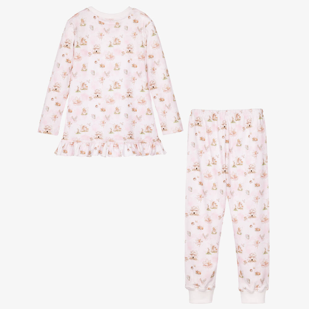 My Little Pie-Girls Pink Fairy Supima Cotton Pyjamas | Childrensalon