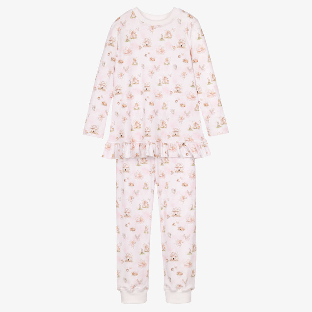 My Little Pie-Girls Pink Fairy Supima Cotton Pyjamas | Childrensalon