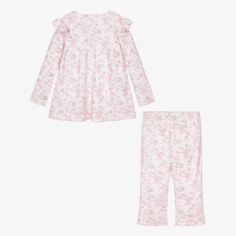 My Little Pie-Girls Pink Serenity Print Supima Cotton Pyjamas | Childrensalon