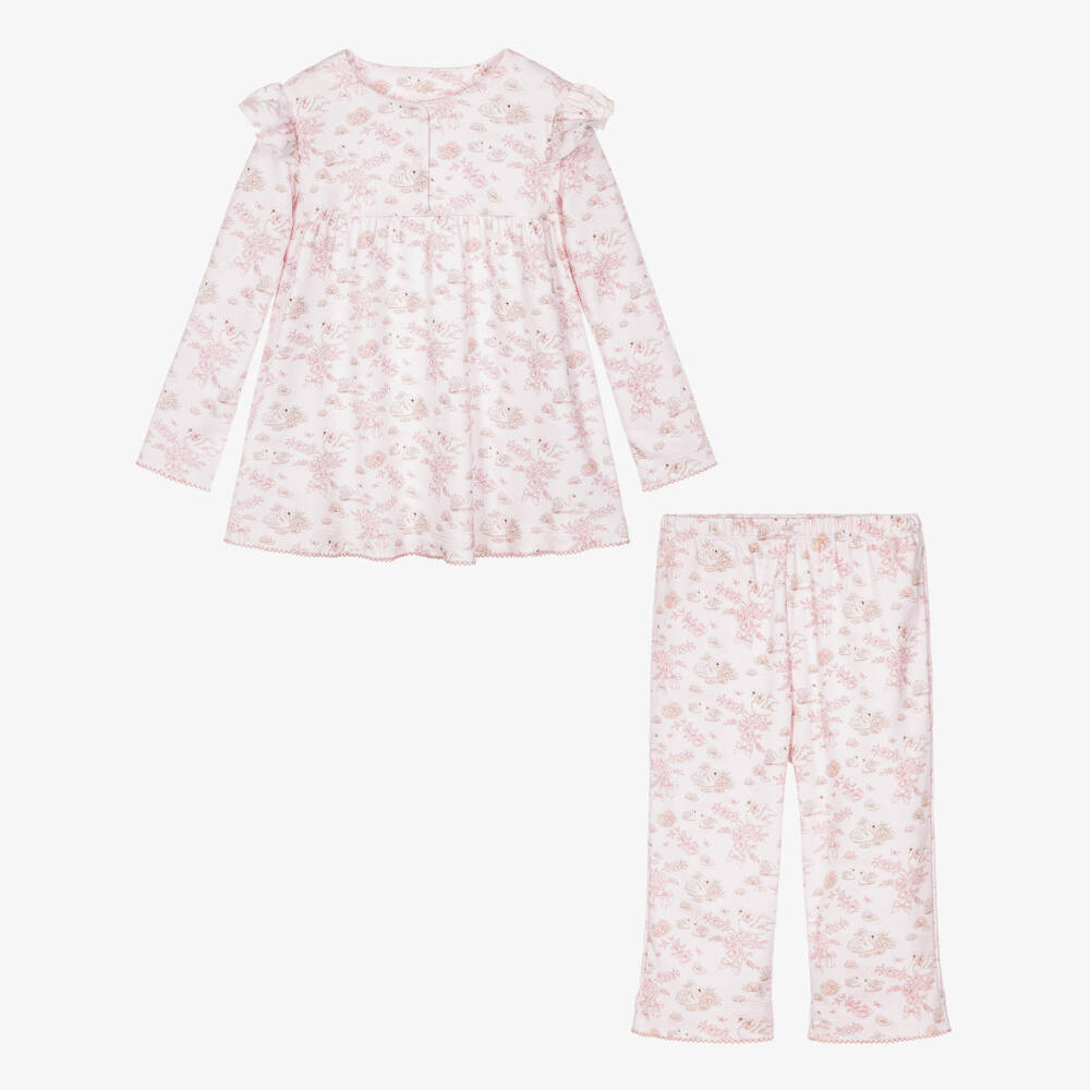 My Little Pie-Girls Pink Serenity Print Supima Cotton Pyjamas | Childrensalon