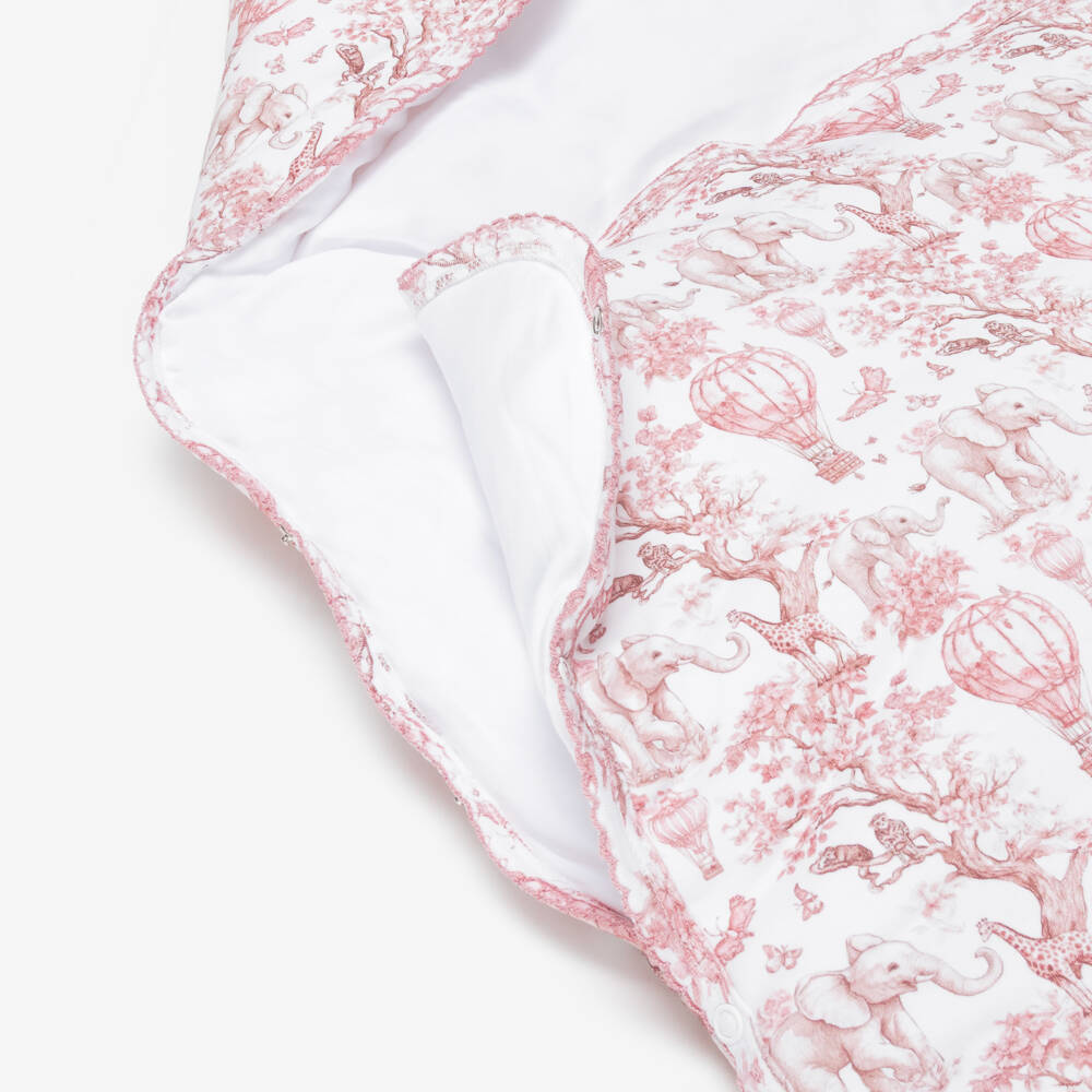 My Little Pie-Girls Pink Toile de Juoy Africa Supima Cotton Nest (85cm) | Childrensalon