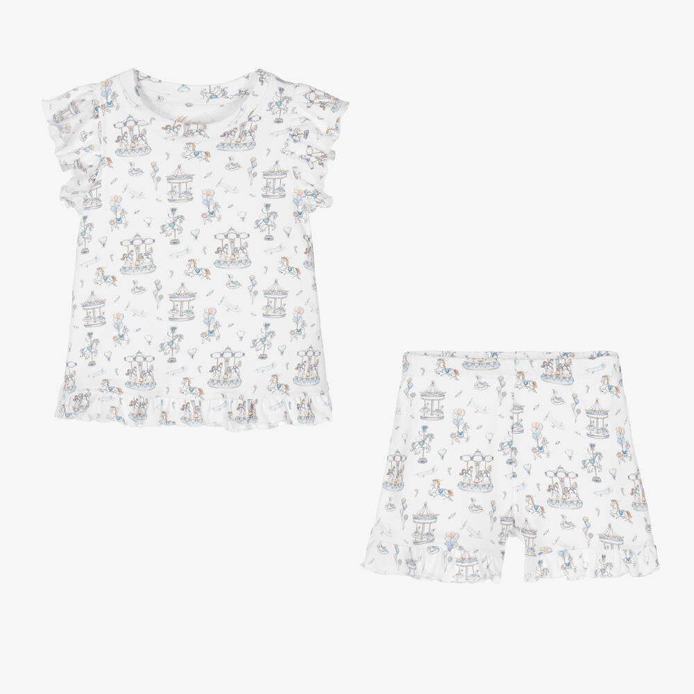 My Little Pie-Girls White Cotton Bon Bon Pyjamas | Childrensalon