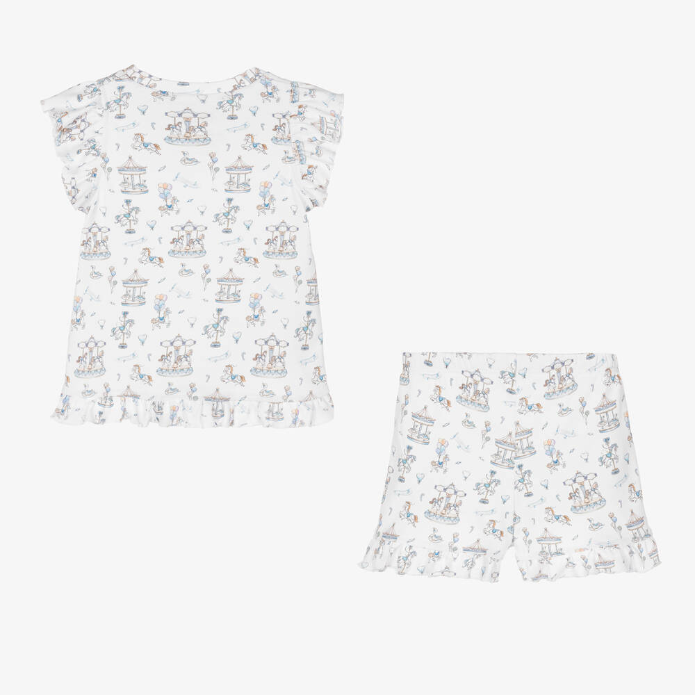 My Little Pie-Girls White Cotton Bon Bon Pyjamas | Childrensalon