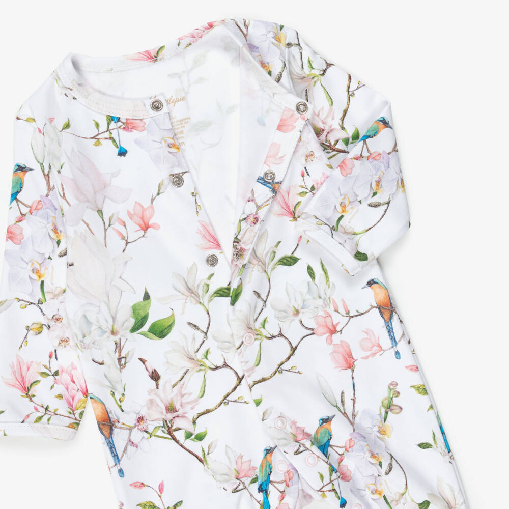 My Little Pie-طقم أفرول بيبي غرو قطن لون أبيض للمولودات | Childrensalon