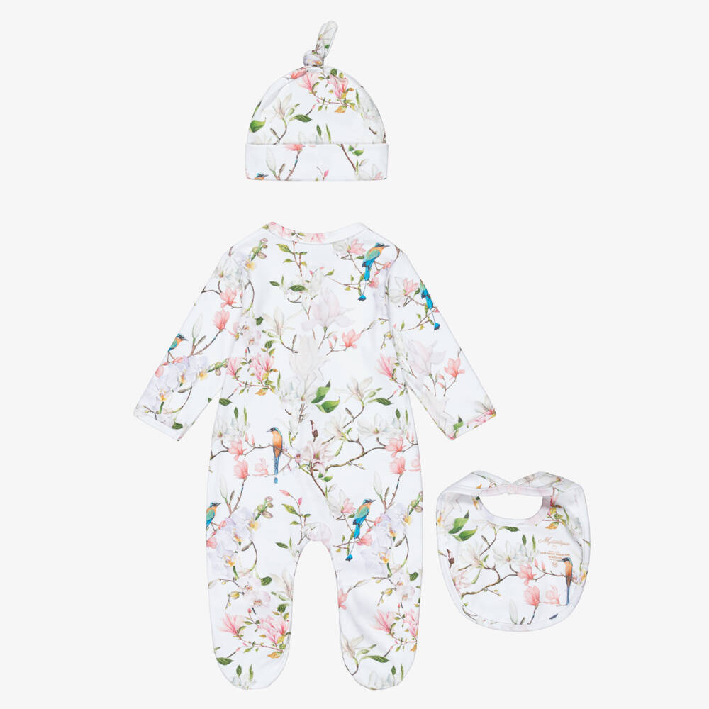 My Little Pie-طقم أفرول بيبي غرو قطن لون أبيض للمولودات | Childrensalon