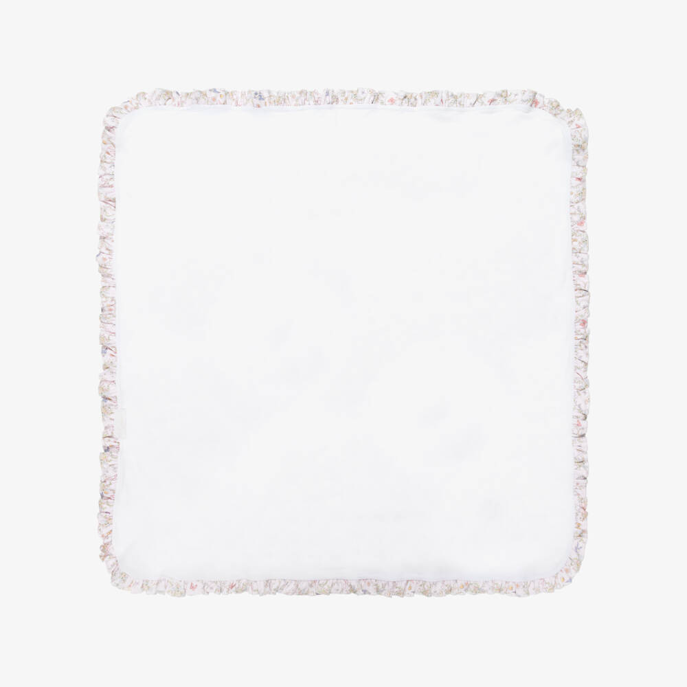 My Little Pie-Pale Pink Petal Print Supima Cotton Blanket (82cm) | Childrensalon