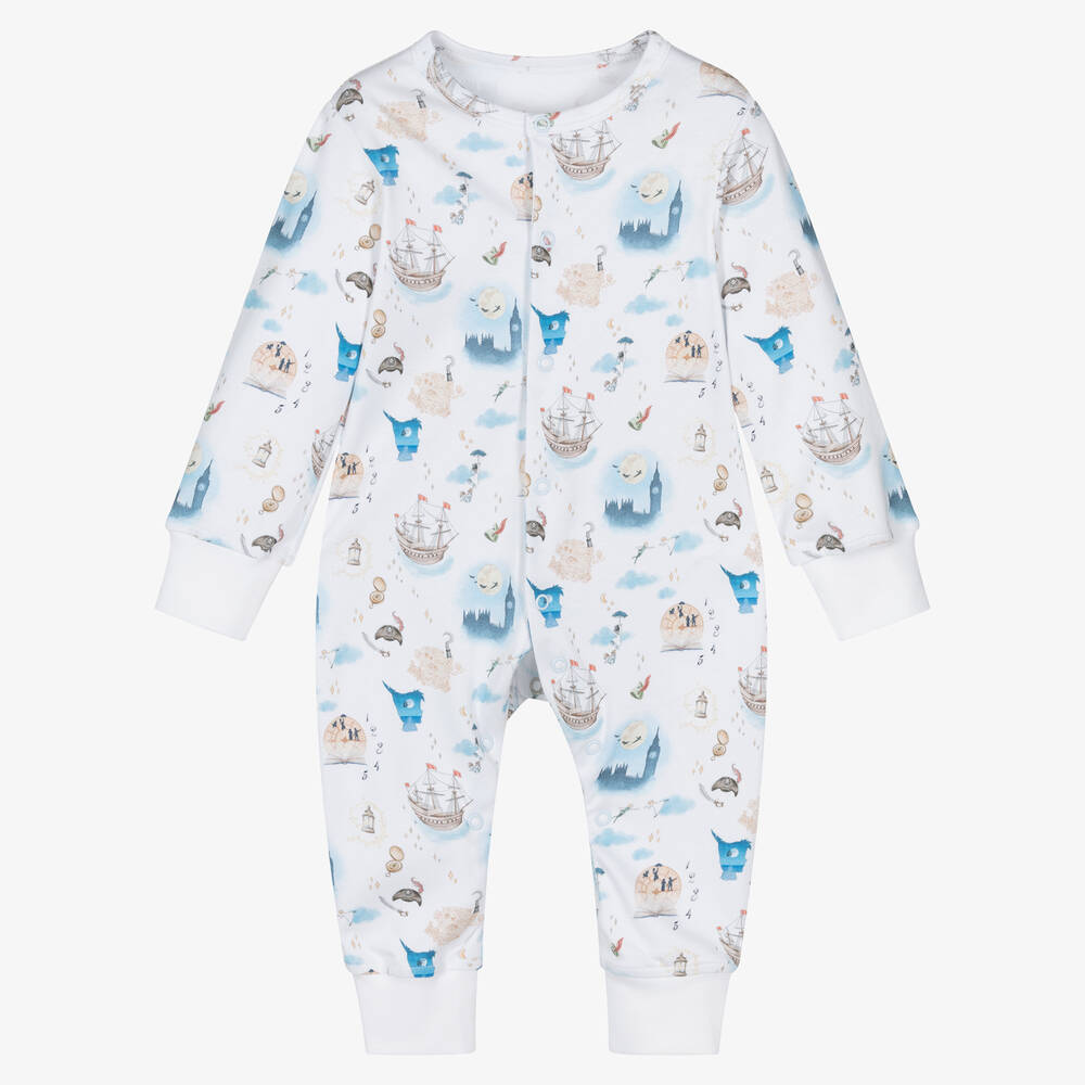 My Little Pie- Pima Cotton Peter Pan Romper | Childrensalon