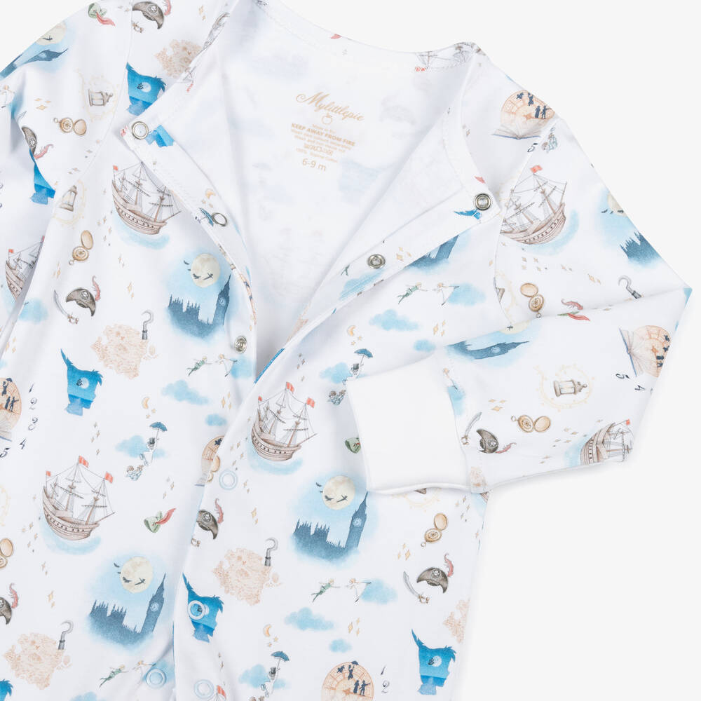 My Little Pie- Pima Cotton Peter Pan Romper | Childrensalon