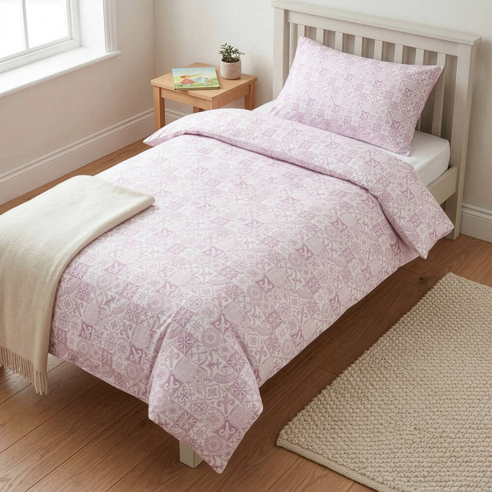My Little Pie-Pink & White Amalfi Supima Cotton Single Bedding Set | Childrensalon