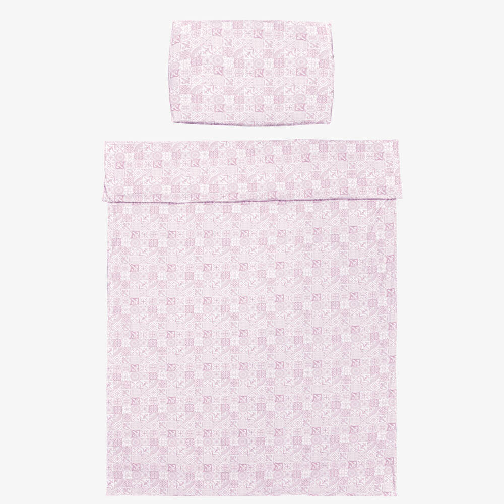 My Little Pie-Pink & White Amalfi Supima Cotton Single Bedding Set | Childrensalon