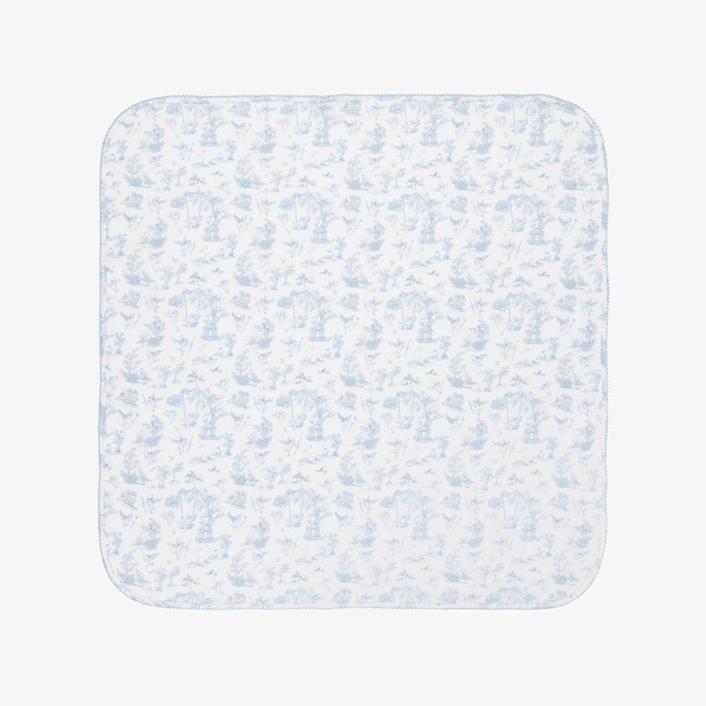 My Little Pie-White & Blue Celestia Print Cotton Blanket (82cm) | Childrensalon